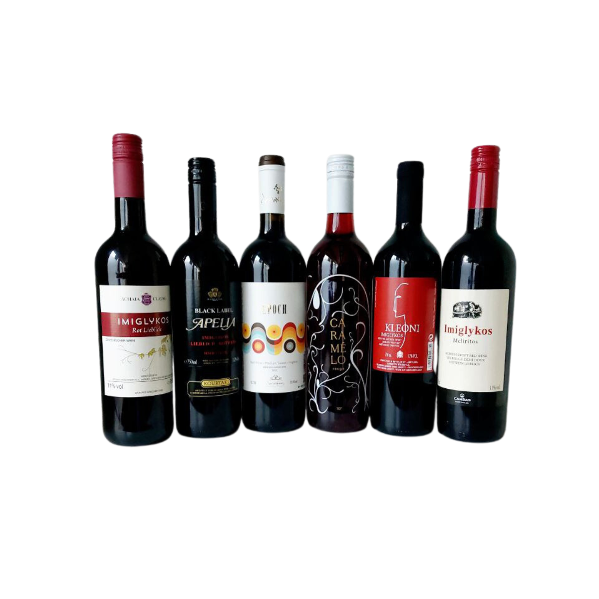 Genießer Set 6x 750 ml Imiglykos Rot Wein