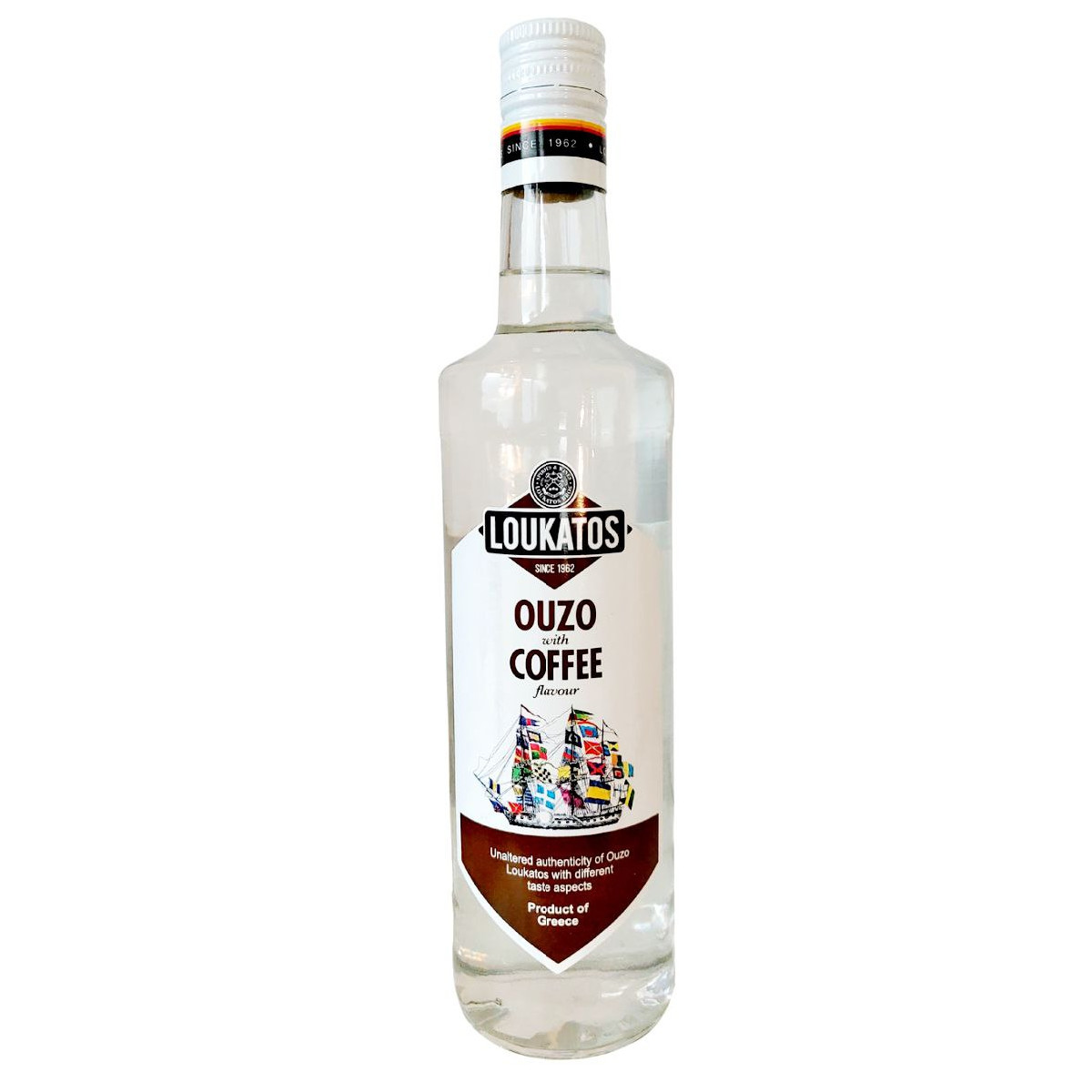 OUZO Loukatos mit Kaffee Falvour 38% 700ml Flasche