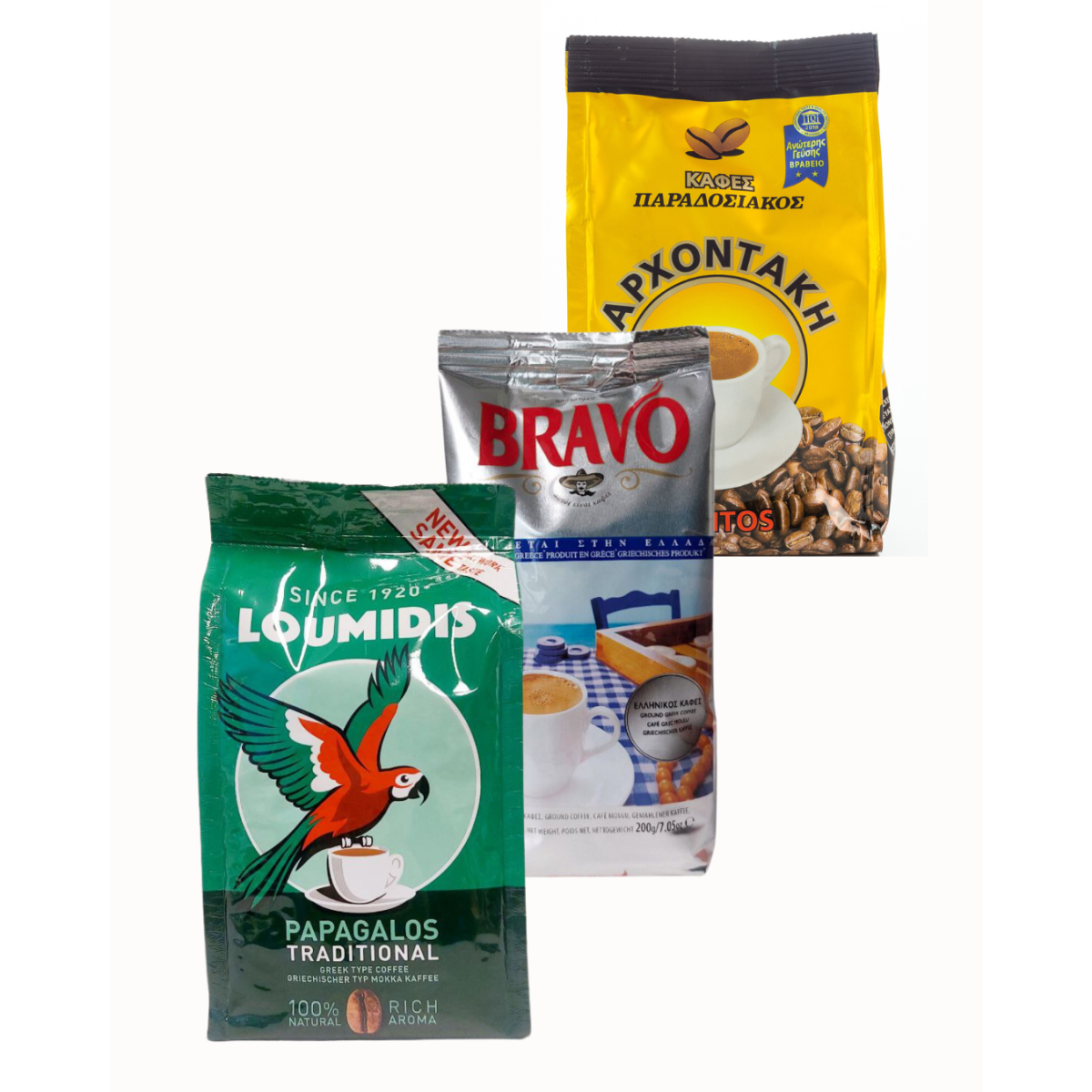 Set 3x Kaffee - gerösteter Mokka (586g Btl.)