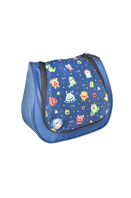 Grüezi bag Kinder Kulturtasche Washbag Kids Monster, im Monster Design, 20 x 20 x 6 cm