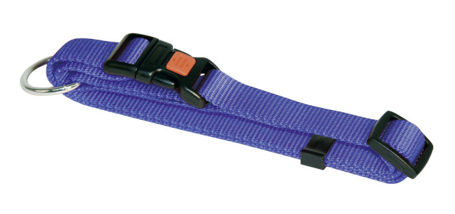 Hunde-Halsband MIAMI, blau, 10 mm, verstellbar 20 - 35 cm
