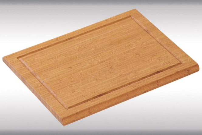 Kesper Schneidebrett, Küchenbrett, Brotzeitbrett, Tranchierbrett, aus Bambus, Maße: ca. 440 x 320 x 18 mm