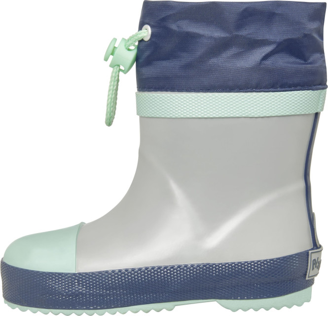 Playshoes Kinder Gummistiefel Halbschaft Basic gefüttert, Größe: 20, Farbe: grau