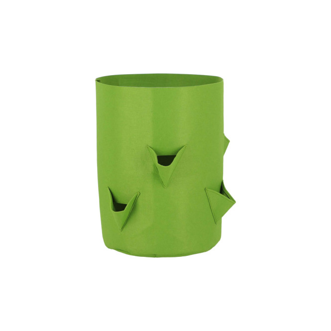 Rivanto® Pflanztasche Erdbeeren/ Kräuter 38 x 38 x 50 cm, Grün, Blumentopf, Saatbehälter