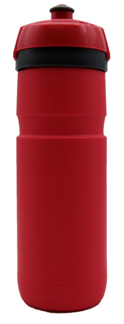 Steuber Sport- & Fahrradtrinkflasche 700 ml rot/grau, ideal für Mannschaftssport, Fitness Studio und Rennrad/Fahrradfahren