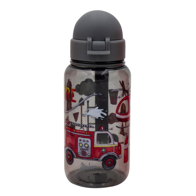 Steuber Kinder Trinkflasche Kids 330ml Feuerwehr für Sport, Schule und Freizeit