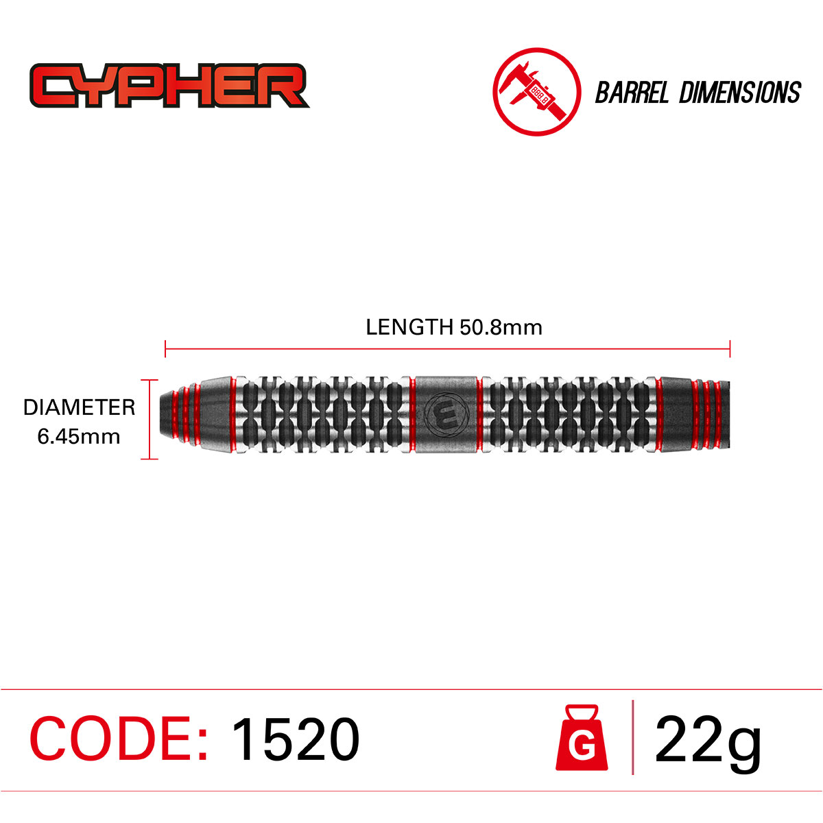 Winmau Cypher Steeldarts 90% 22g