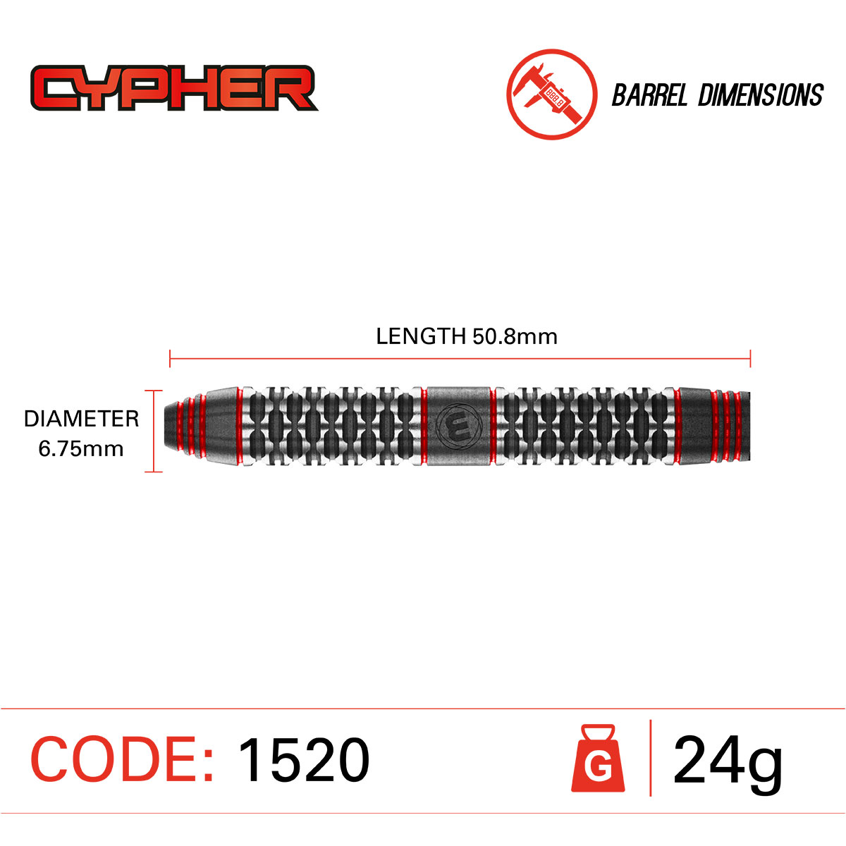 Winmau Cypher Steeldarts 90% 24g