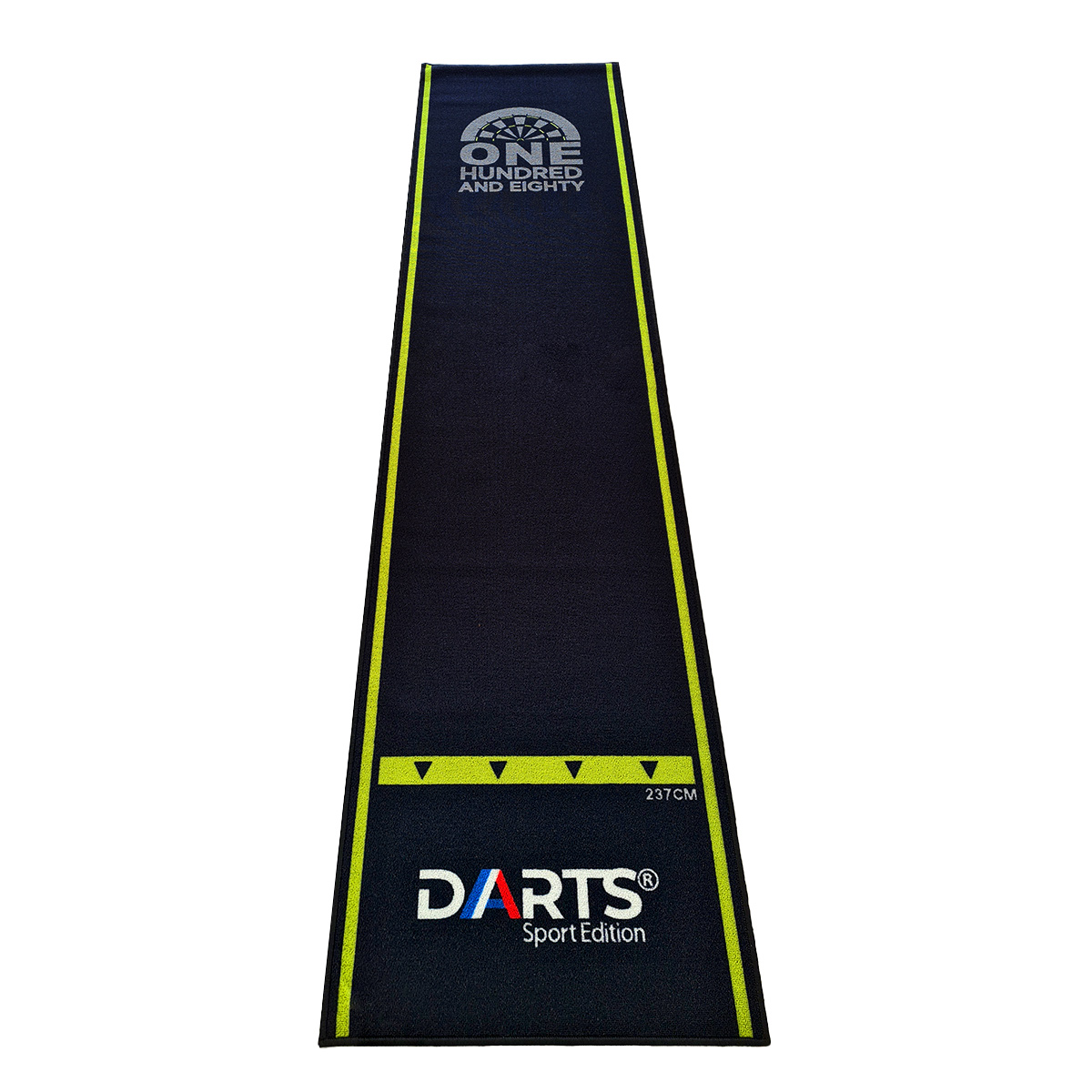 Dartteppich schwarz gr?n, Dart Teppich ONE HUNDRED AND EIGHTY 280x66cm Nylon