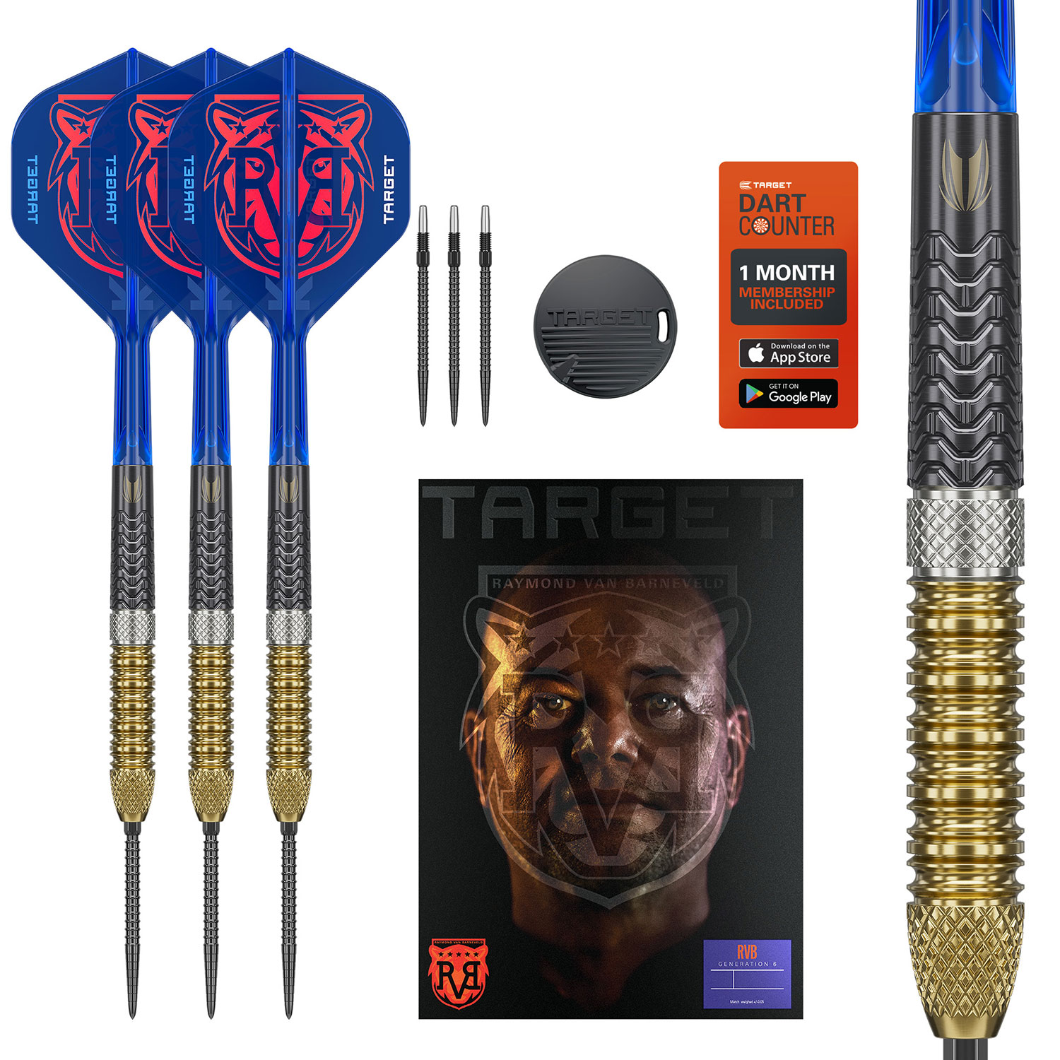 RAYMOND VAN BARNEVELD 95% GEN6 Steeldarts 2025 23g