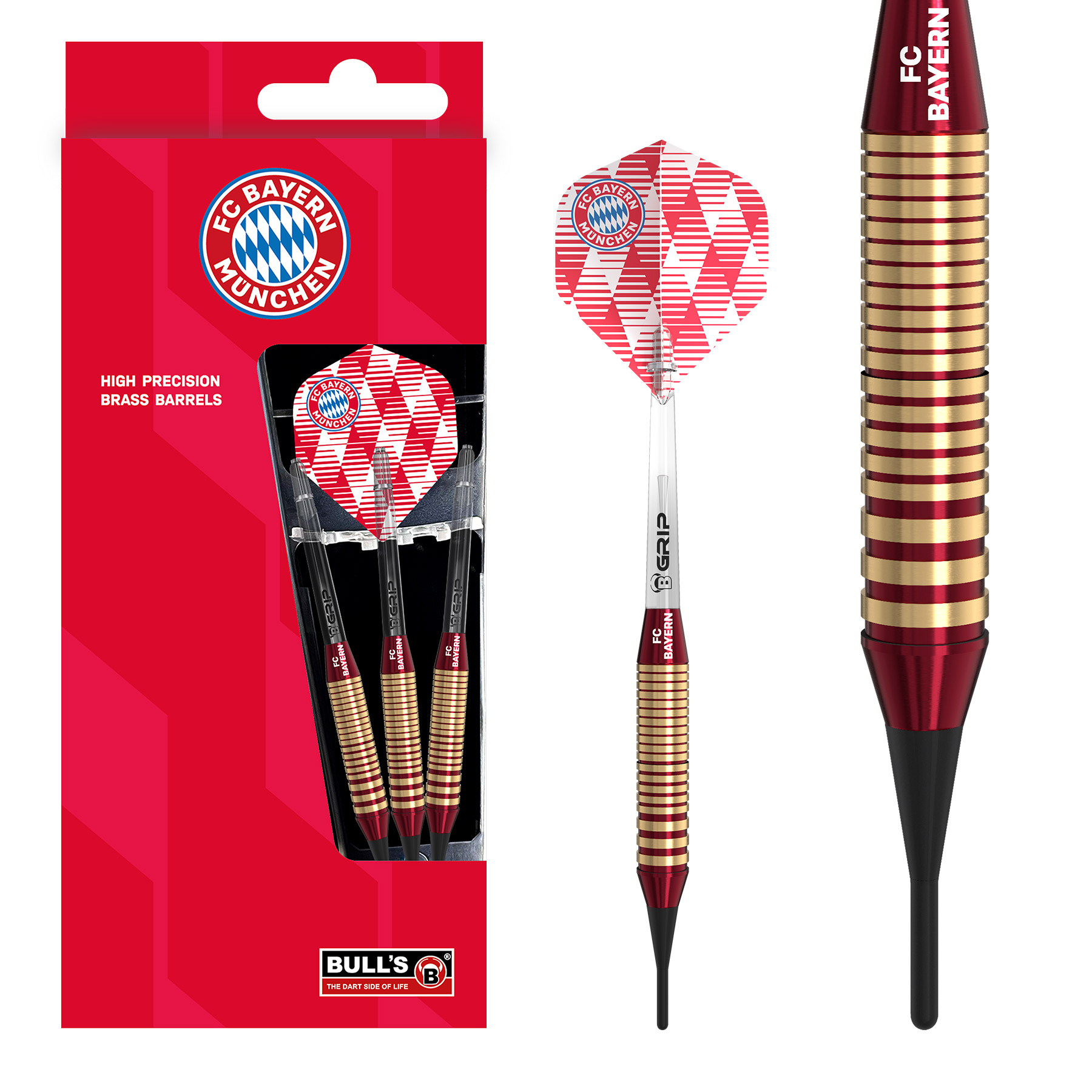 BULL'S FC Bayern M?nchen Brass Softdarts 18g