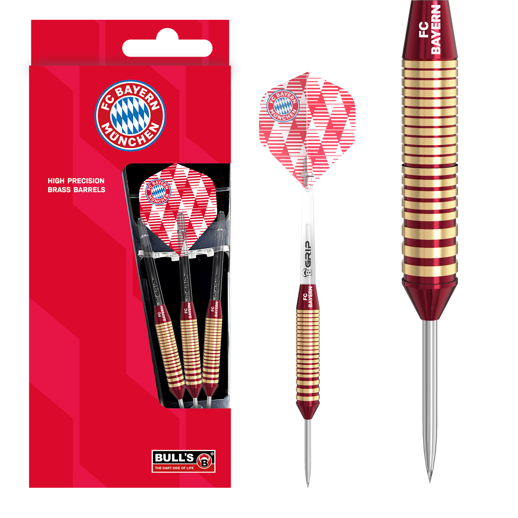 BULL'S FC Bayern M?nchen Brass Steeldarts 21g
