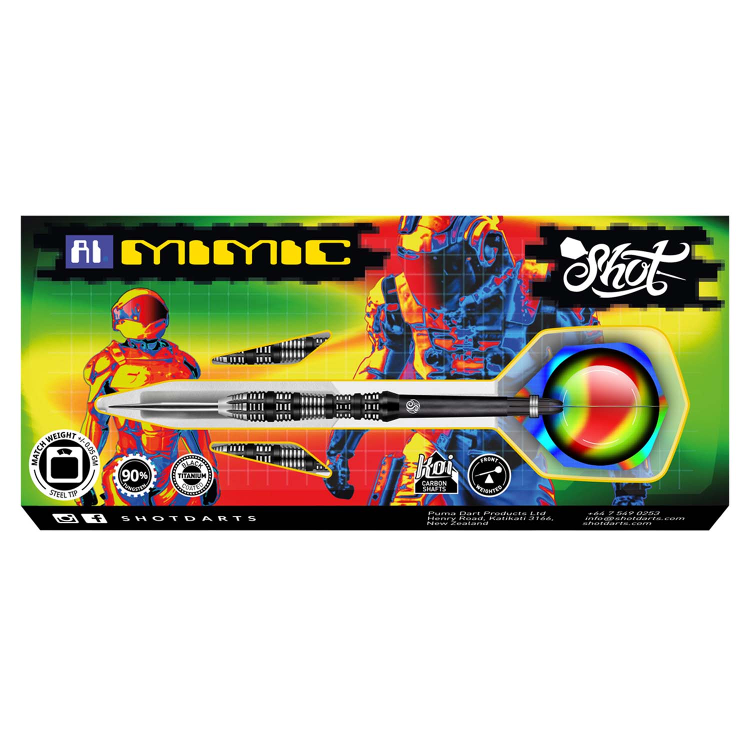 Shot AI Mimic Steeldarts - 90% Tungsten 23g