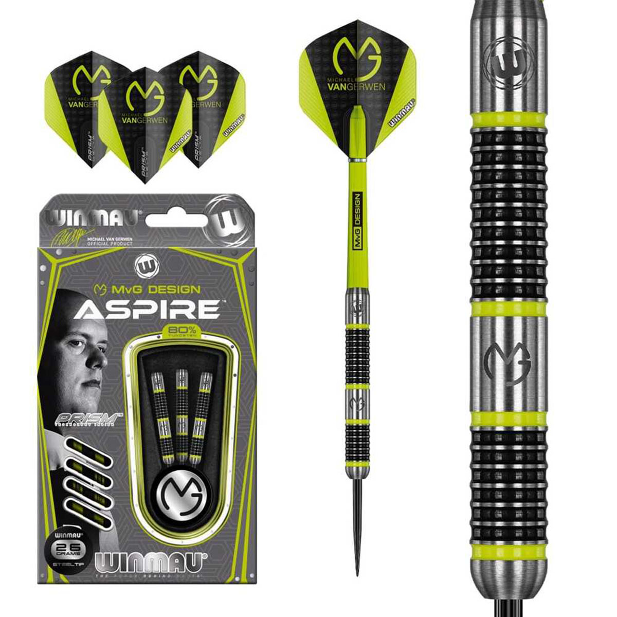 Winmau MvG Aspire Steeldart 1444 21g