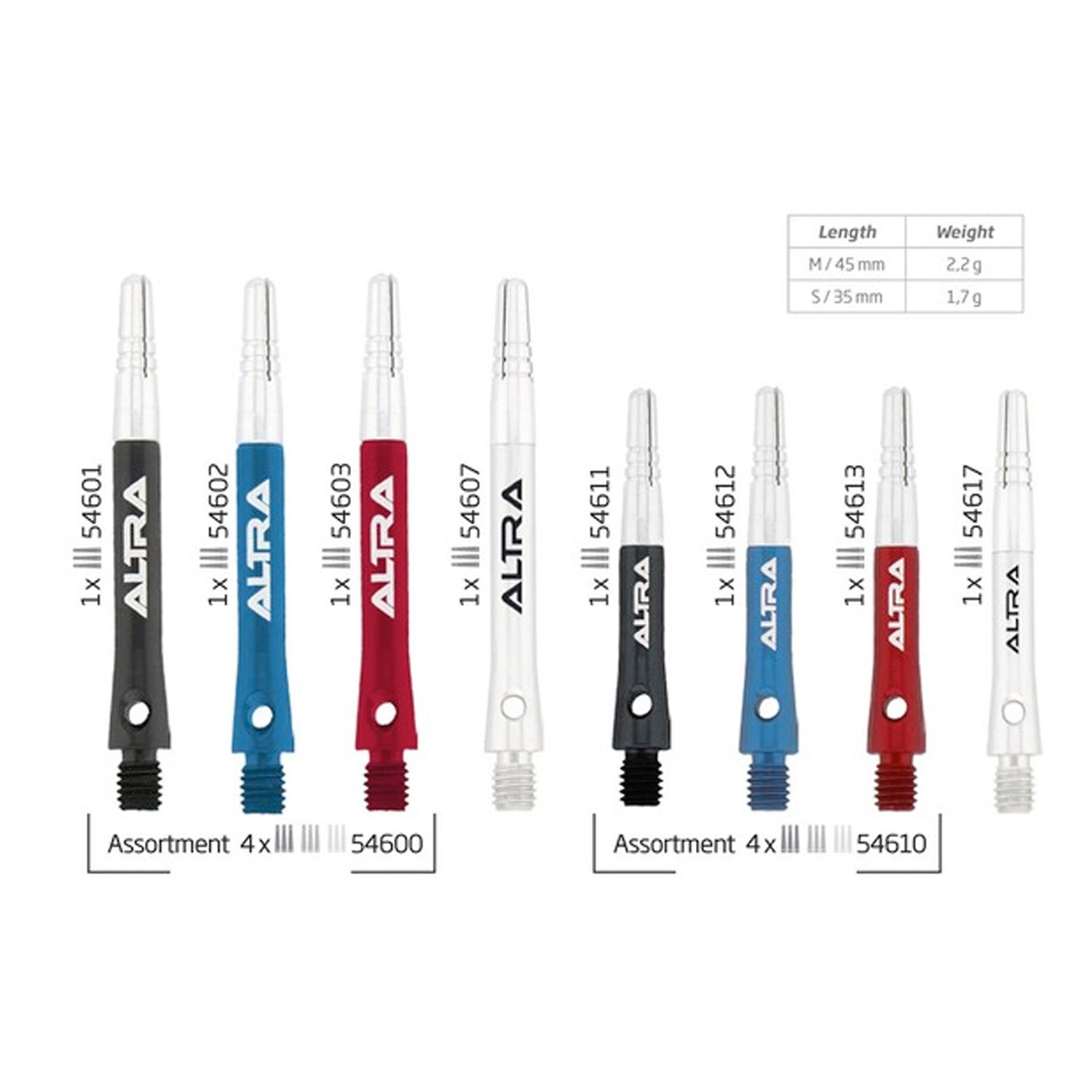 BULL`S Altra TopSpin Shaft silber Medium