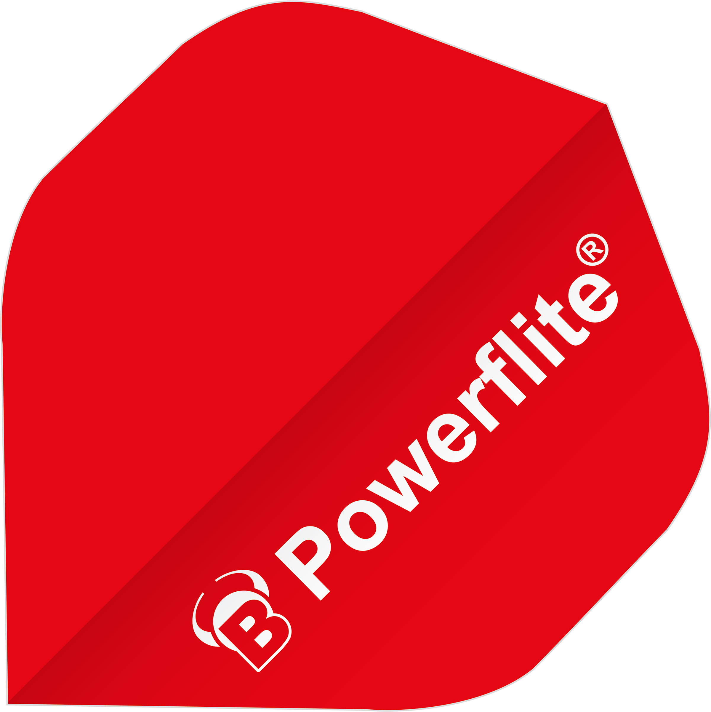 BULL'S Powerflite A-Standard Flights No.2 Rot