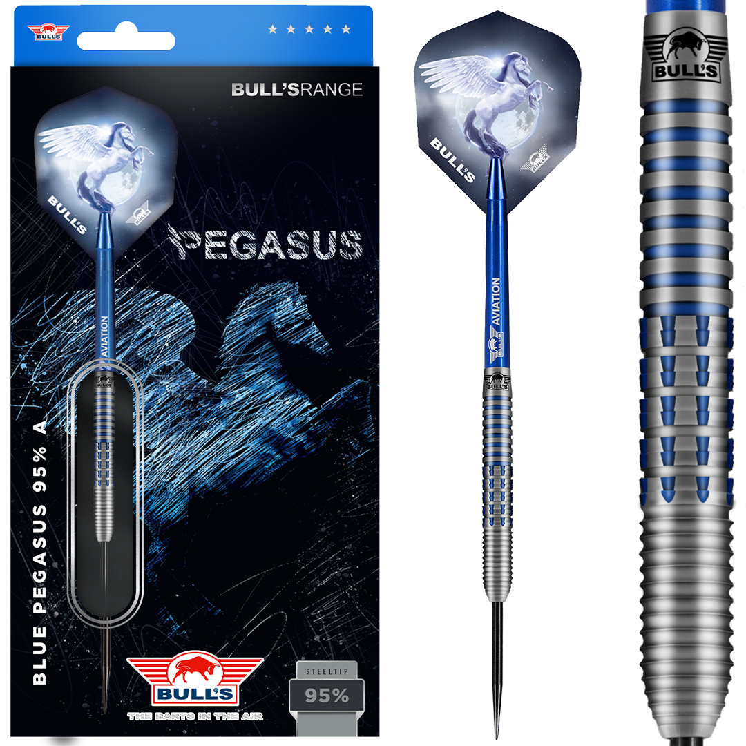 Bulls Blue Pegasus C Steeldarts 22g 95% Tungsten