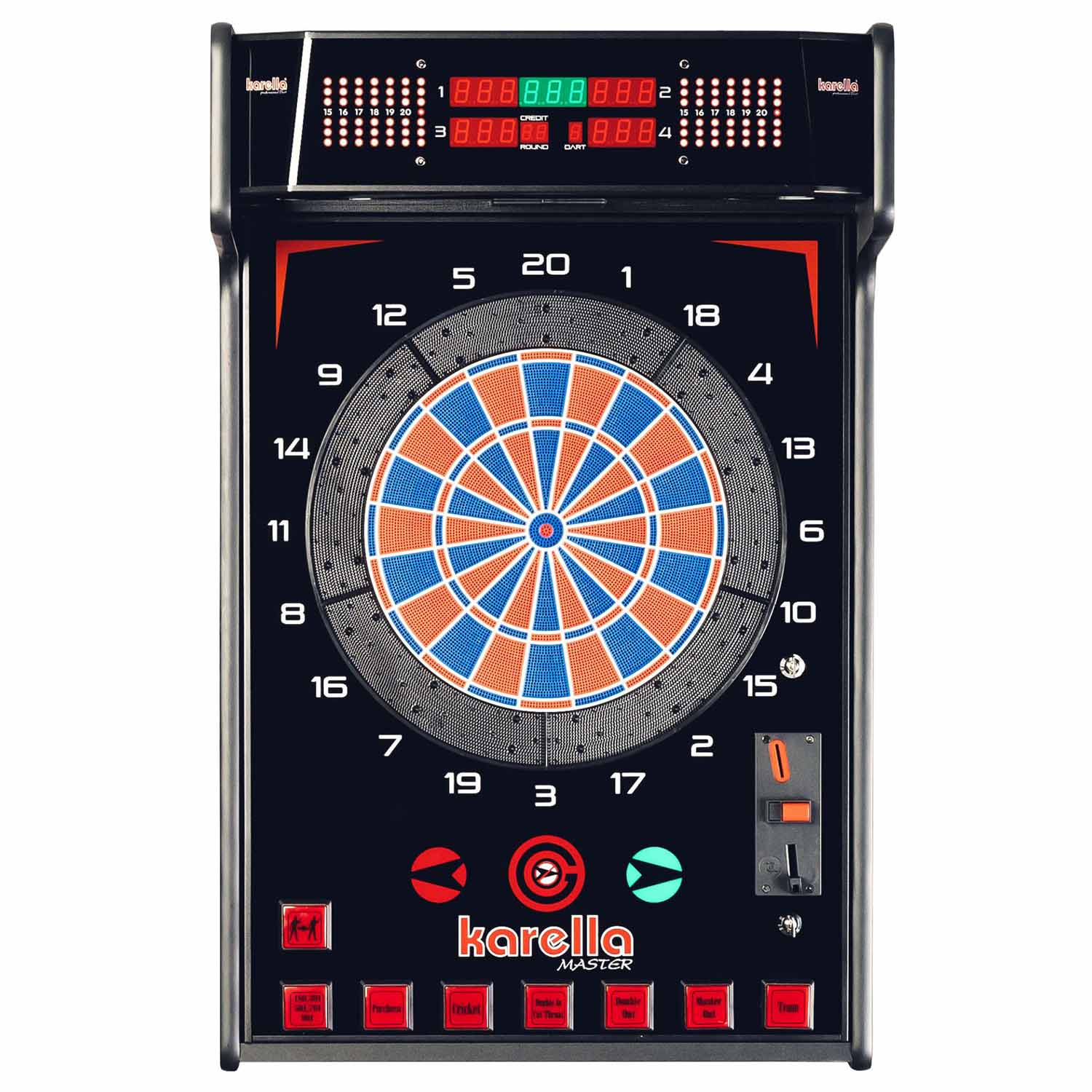 Karella - Dartautomat - E-Master - ohne / mit M?nzeinwurf Mit M?nzeinwurf