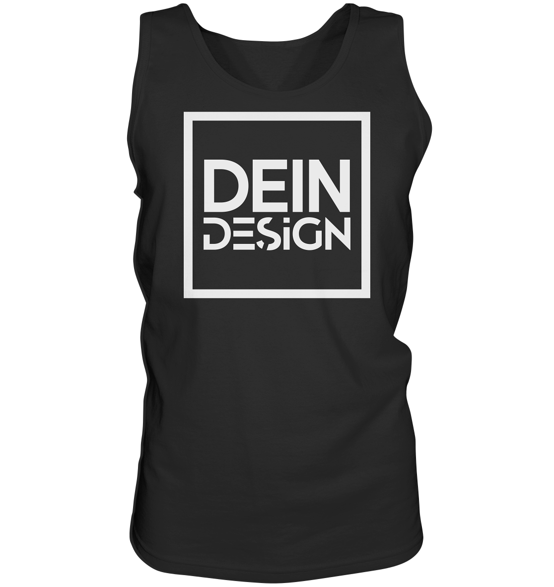 DeinDesign M?nner Tank-Top - Personalisierter Druck L (Large) / Schwarz