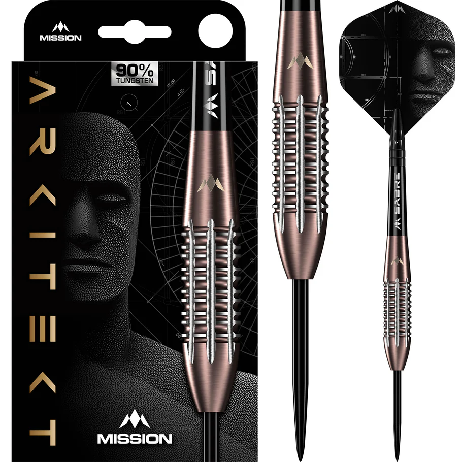 Mission Arkitekt Steeldarts 90% Bronze Silica PVD 23.5g 23,5