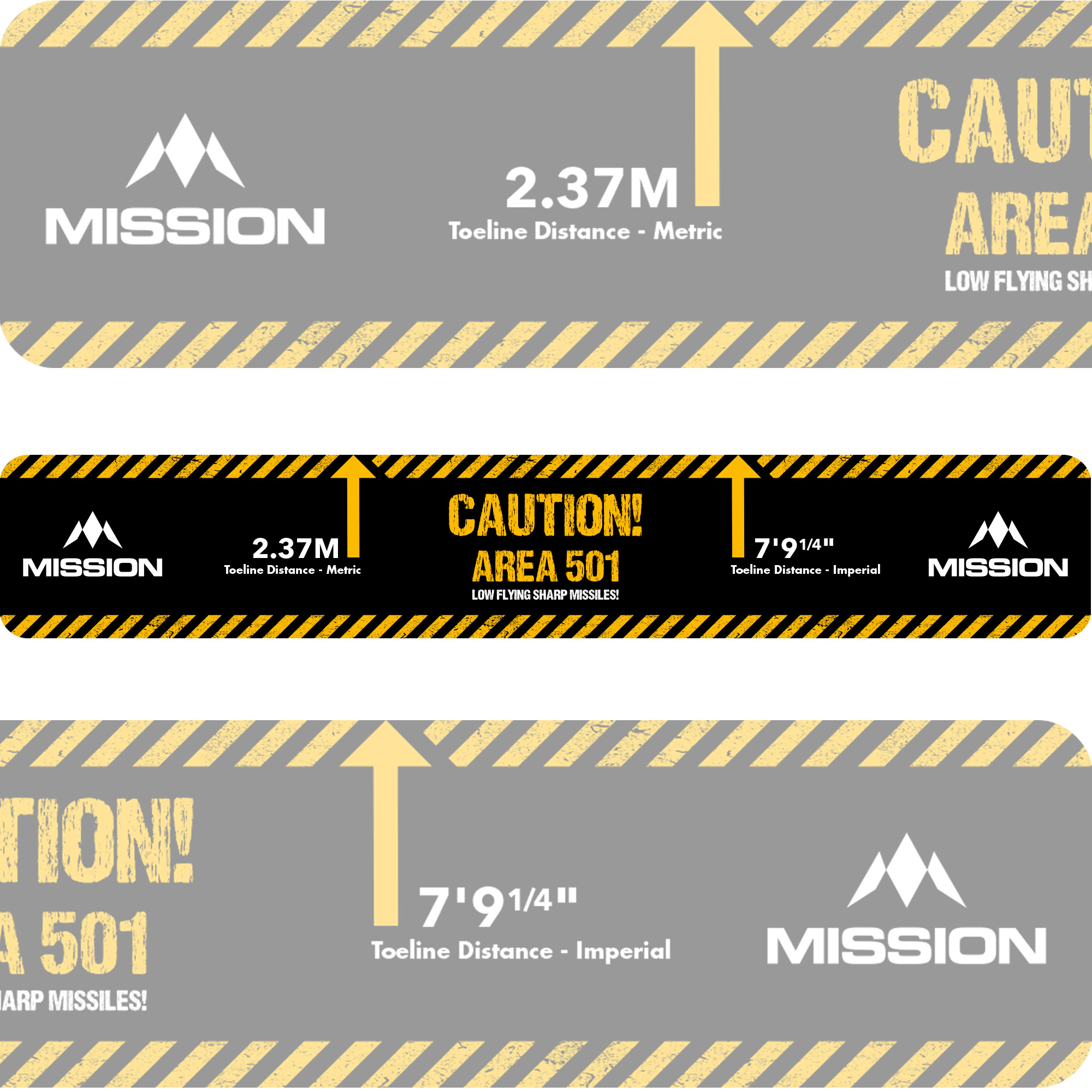 Mission Throw Line Oche Heavy Duty Caution Area 501