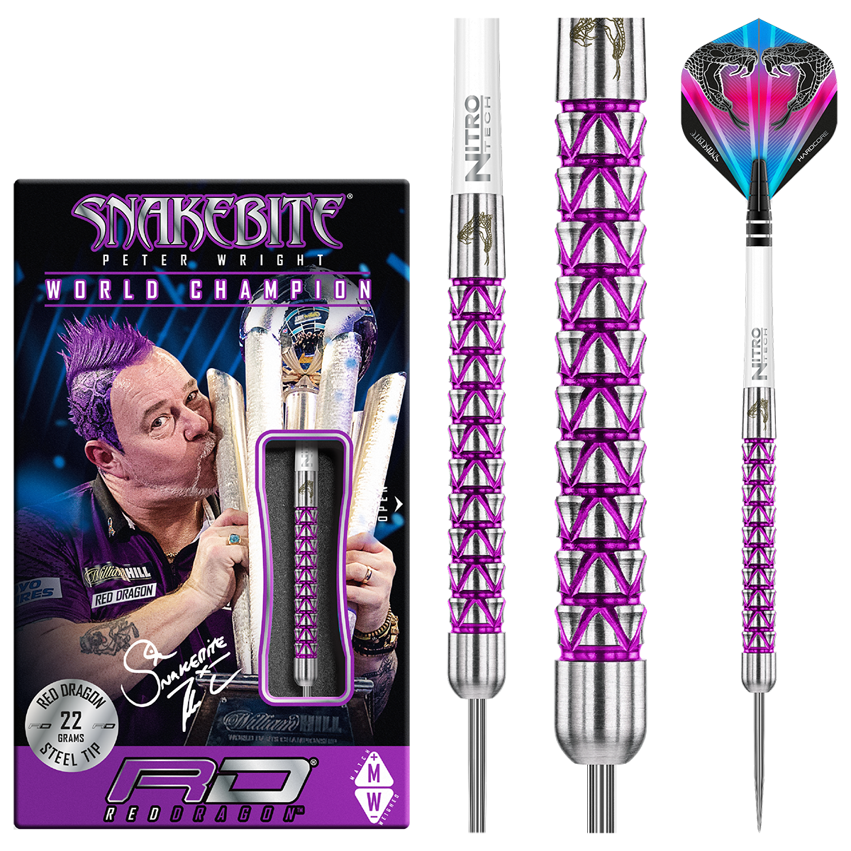 Peter Wright Vyper Steeldarts 22g oder 24g 24g