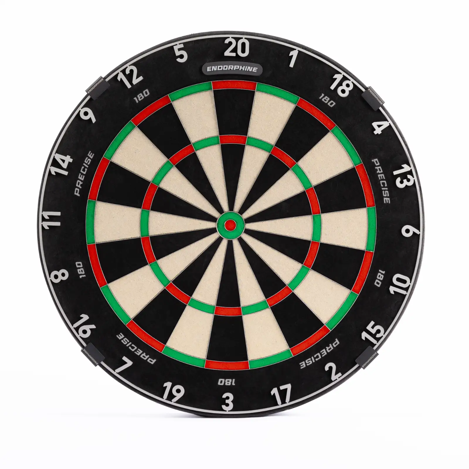Precise 180 Endorphine Dartboard mit Magnethalter ohne Zahlenring