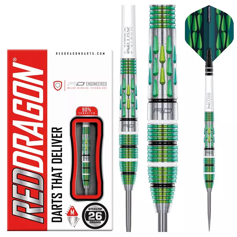 Red Dragon Artura Screamin' Green Steeldarts 24g