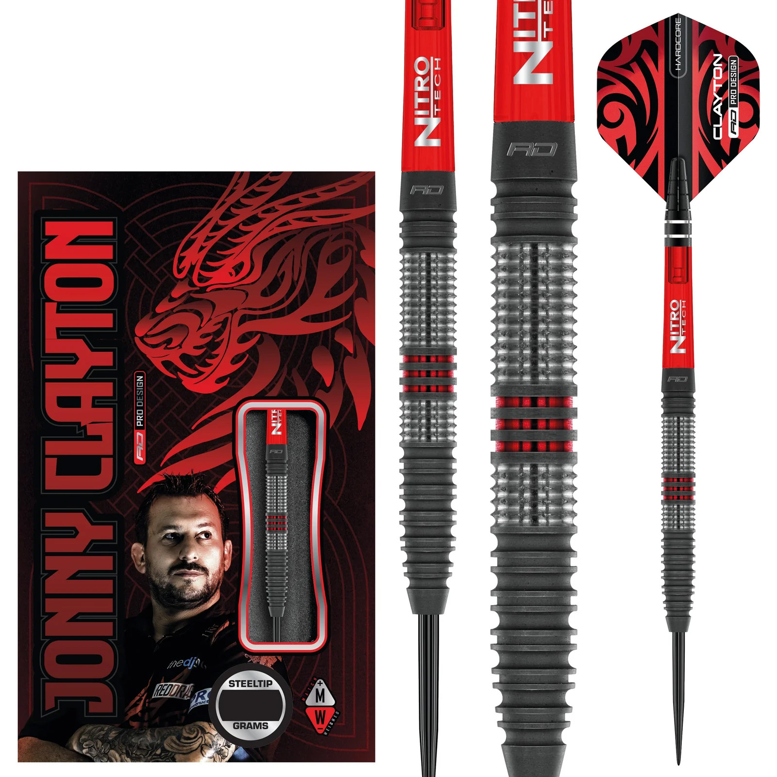 Red Dragon Jonny Clayton Hiraeth 90% Steeldarts 23g