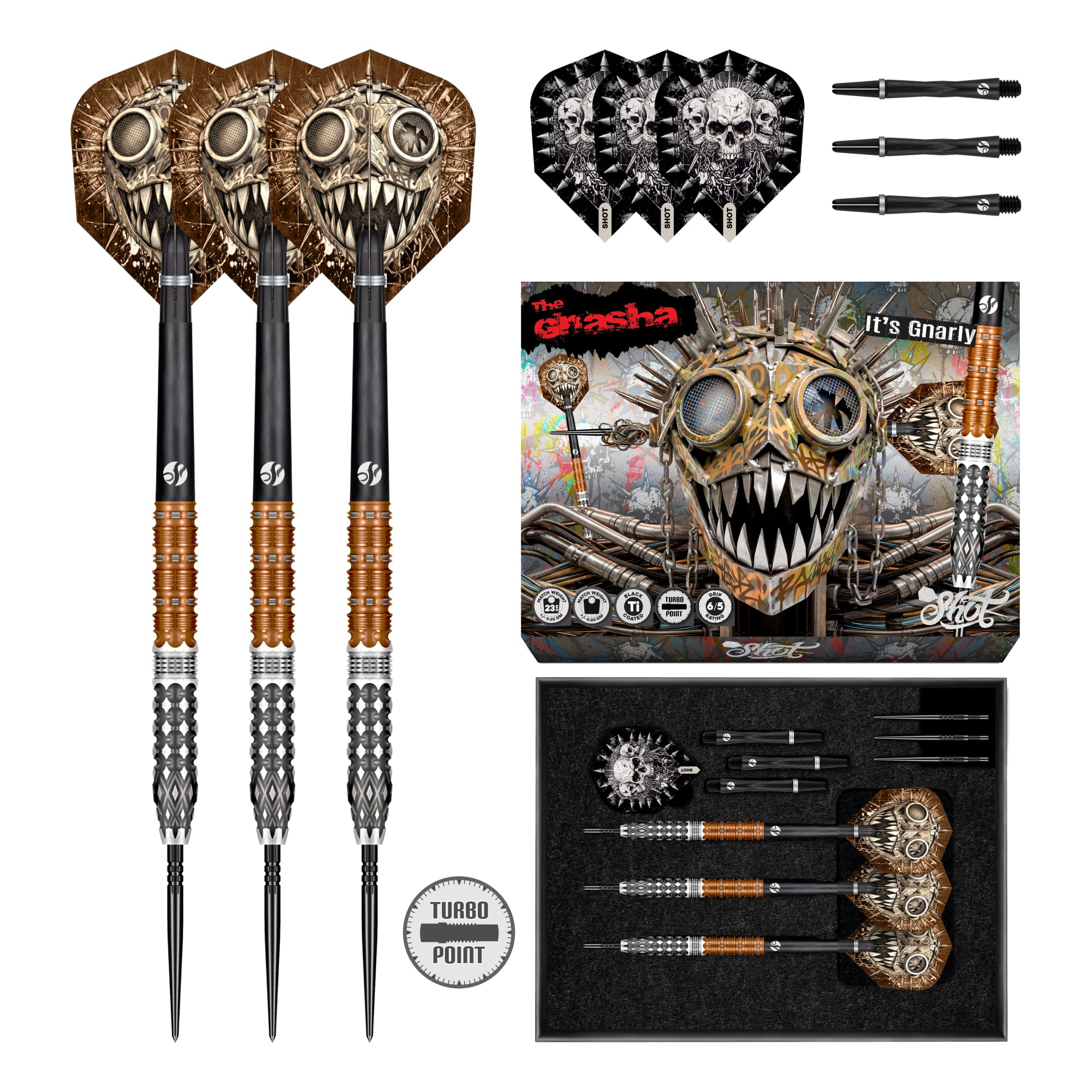 Shot Gnarly Gnasha Steeldarts 95% TP 23g