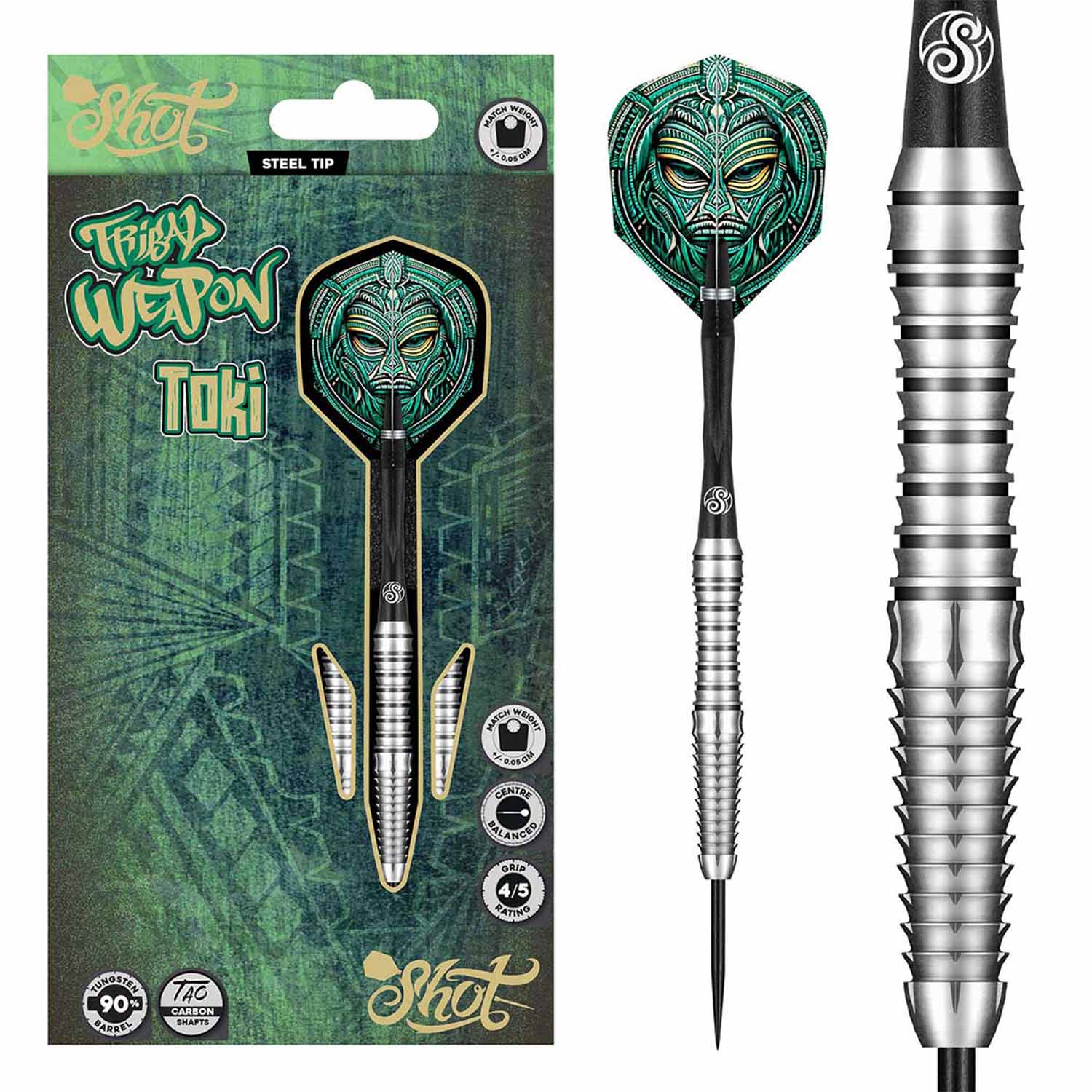 Shot Tribal Weapon Toki Steeldarts 90% 23g