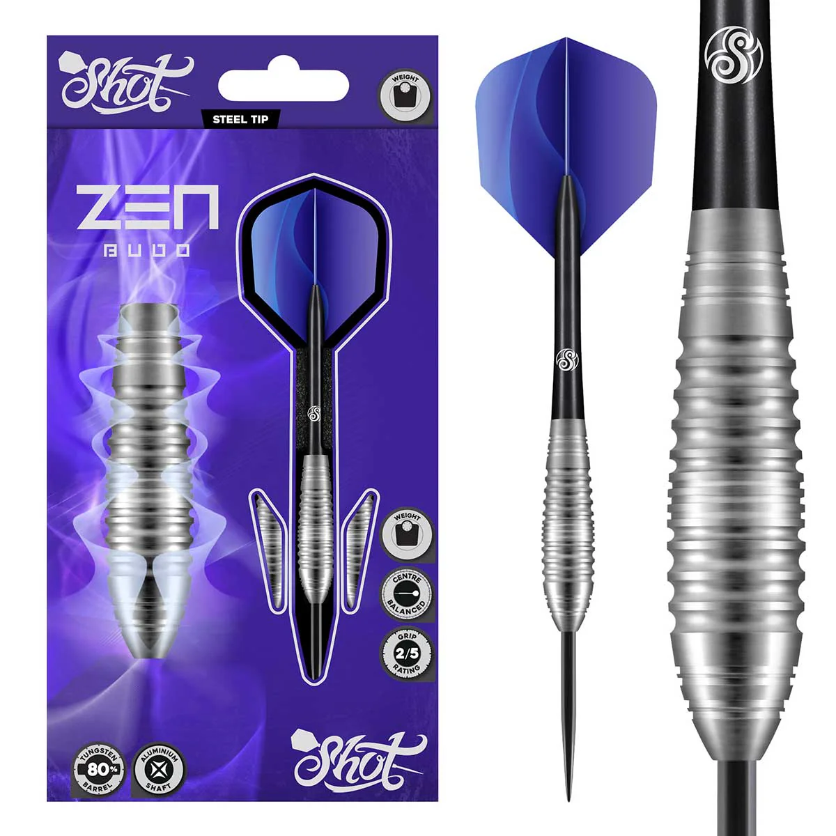Shot Zen Budo Steeldarts 23g - 90% Tungsten