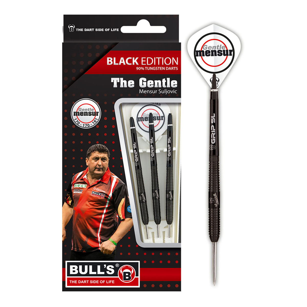 Mensur Suljovic Black-Edition Steeldarts 23g