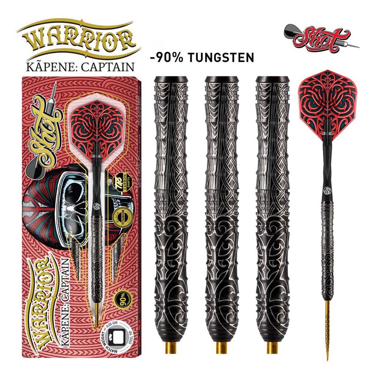 Warrior Kapene Steeldarts 24g -90% Tungsten Barrels