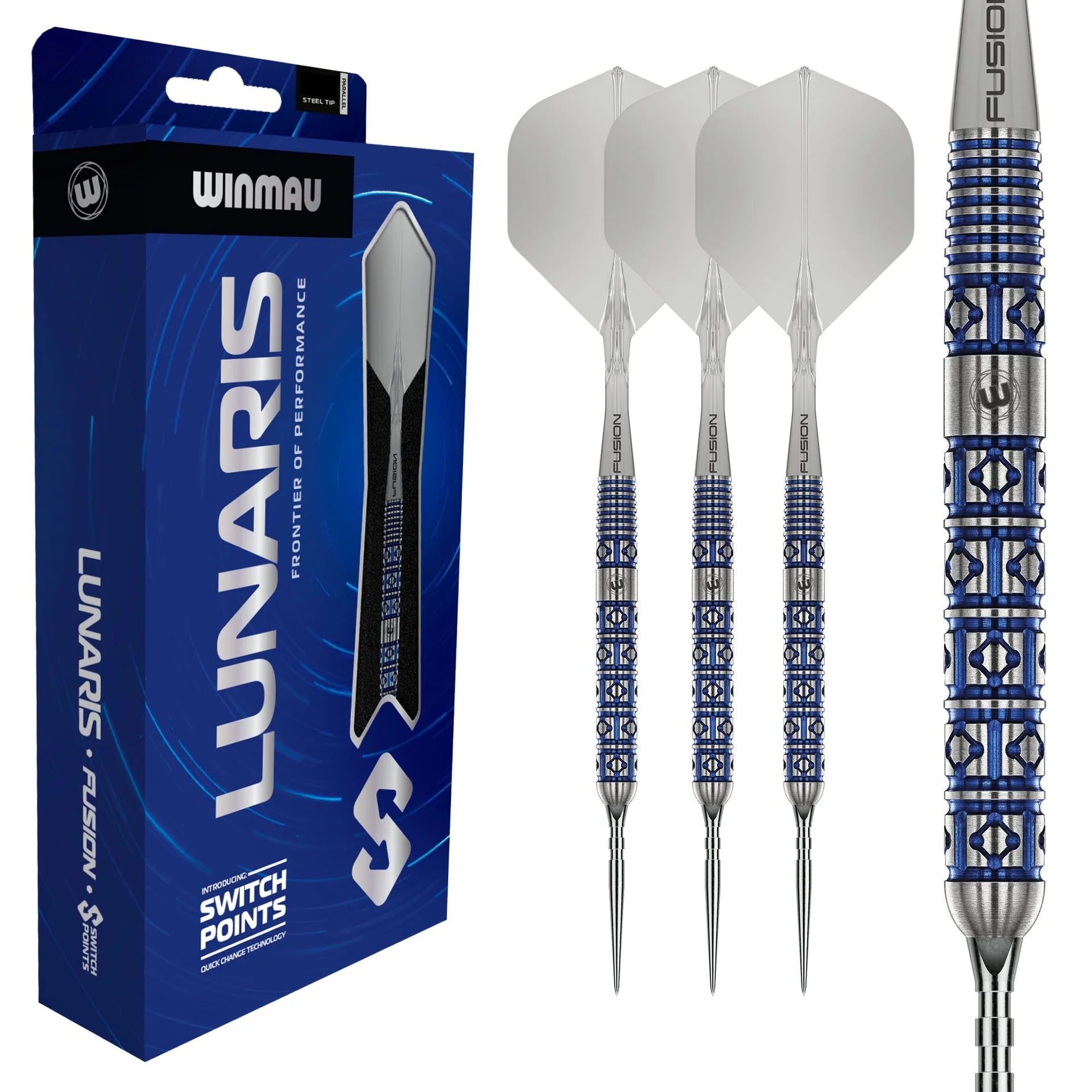 Winmau Lunaris Parallel Switch Point Steeldarts 25g