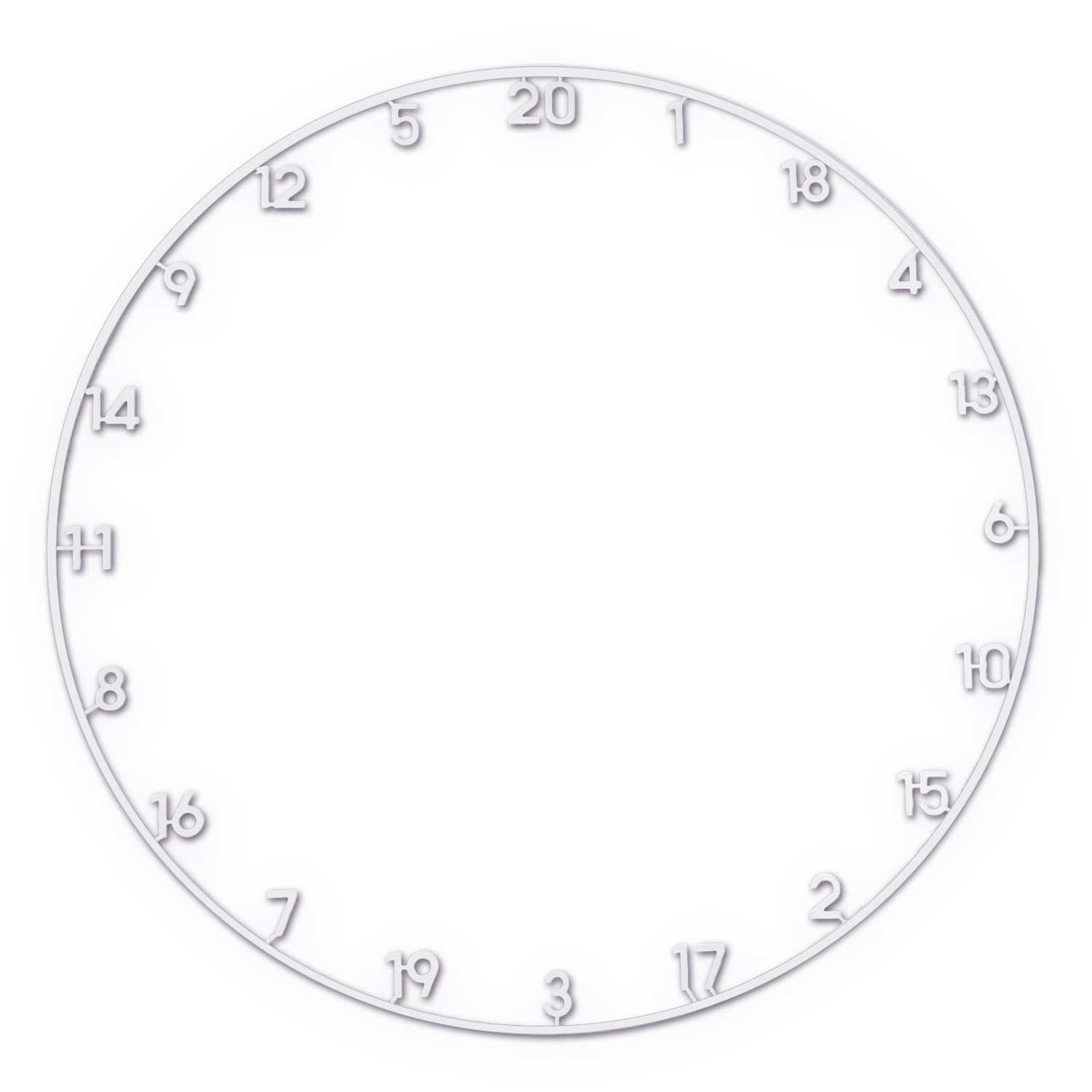 Premium Zahlenring Dartscheibe - Pr?zision & Eleganz, extra dick