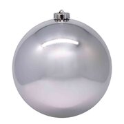 Weihnachtskugeln Christbaumkugeln XXL aus Kunststoff silber, O25cm, 1 Stk.