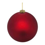 Weihnachtskugeln Christbaumkugeln XL aus Kunststoff rot matt, O20cm, 1 Stk.
