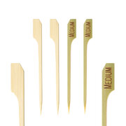 Steak Marker 'MEDIUM' aus Bambus, 9cm, 250 Stk.