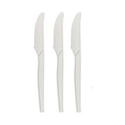 BIO Messer 'Prestige' aus CPLA, wiederverwendbar, weiß, 18.1cm, 50 Stk.