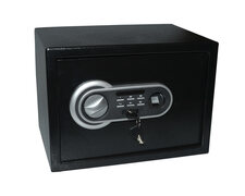 Tresor Safe Fingerprint inkl. Schlüssel  352 x 250 x 250 mm, 15,7 l schwarz