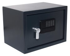 Tresor Safe 35x25x25cm mit elektronischem Zahlenschloss für Tisch/Wandmontage anthrazit