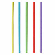 Papiertrinkhalme Shake-Halme Kaltgetränke 25 cm O 8 mm farbig sortiert, 100 Stk.
