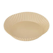 Backpapierzuschnitte für Heißluftfritteusen Mikrowelle Backofen O16cm x 4,5cm braun