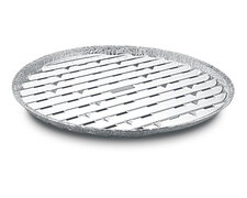 Alu-Grillpfannen Grillschalen BBQ rund ALU O 34cm, mehrfach verwendbar,  3 Stk.