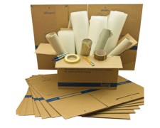 Umzugsset für 4 Zimmer - 44 Umzugskartons und viel nützliches Zubehör