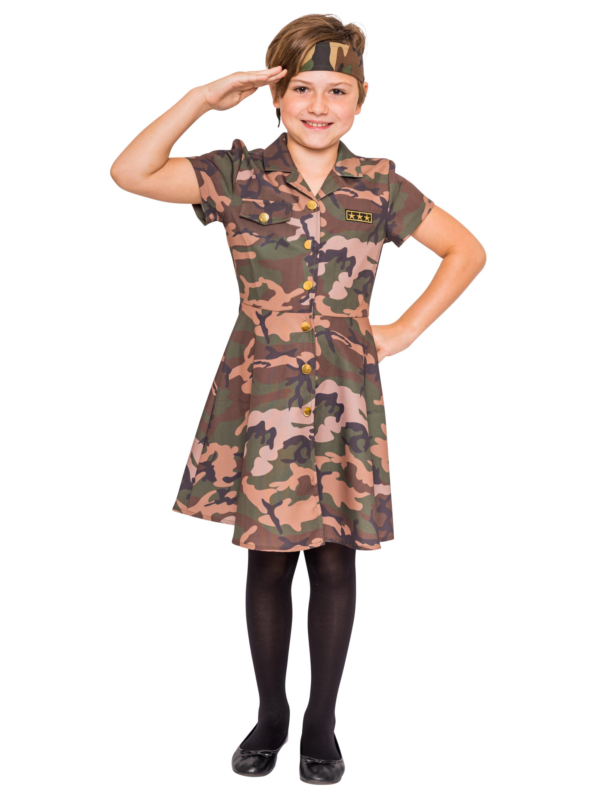 Kleid Kinder Mädchen camouflage