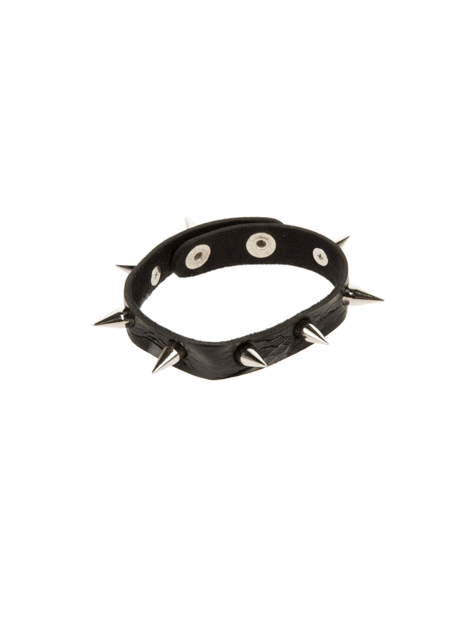 Kostümzubehör Armband Punker einfach Farbe: schwarz