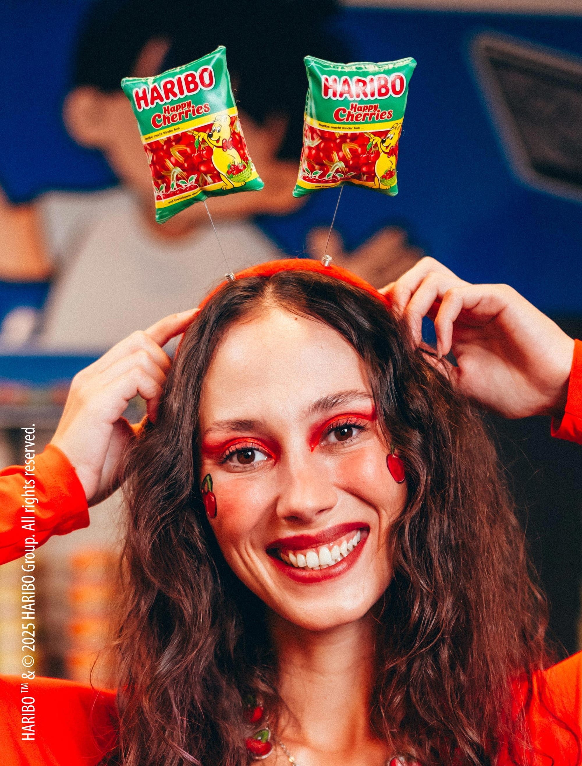 Kostümzubehör Haarreif HARIBO Happy Cherries bunt Farbe: bunt