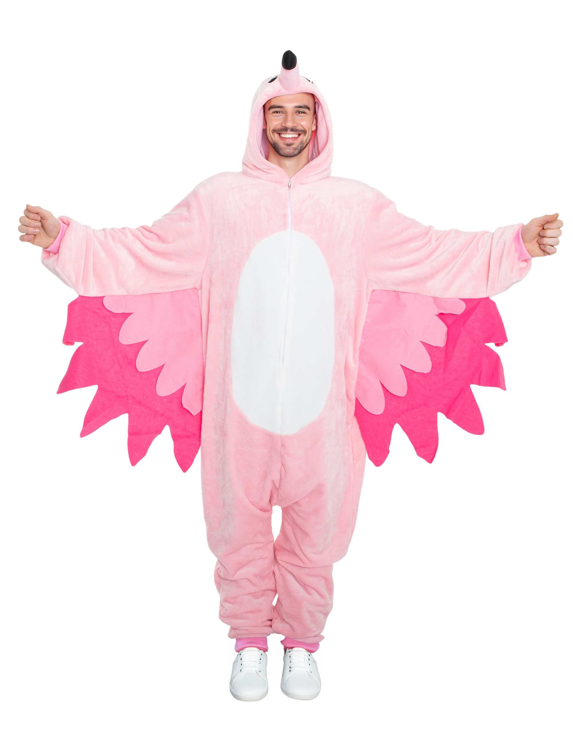 Overall Plüsch Flamingo Herren rosa 50/52